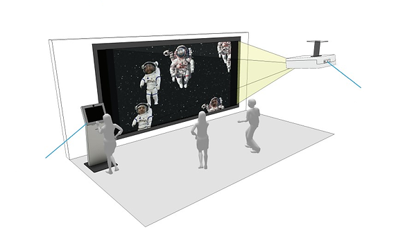 selfie wall projector